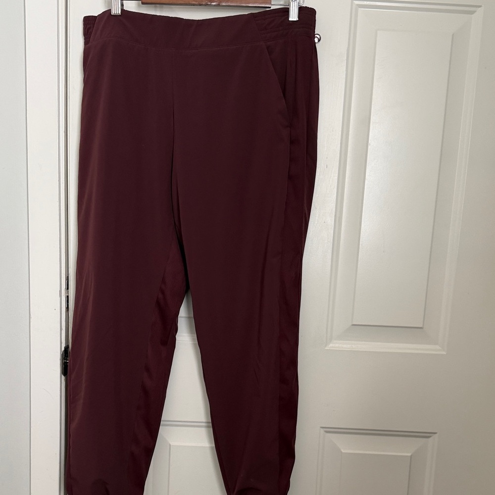 Athleta Wine Pull-On Track Pants